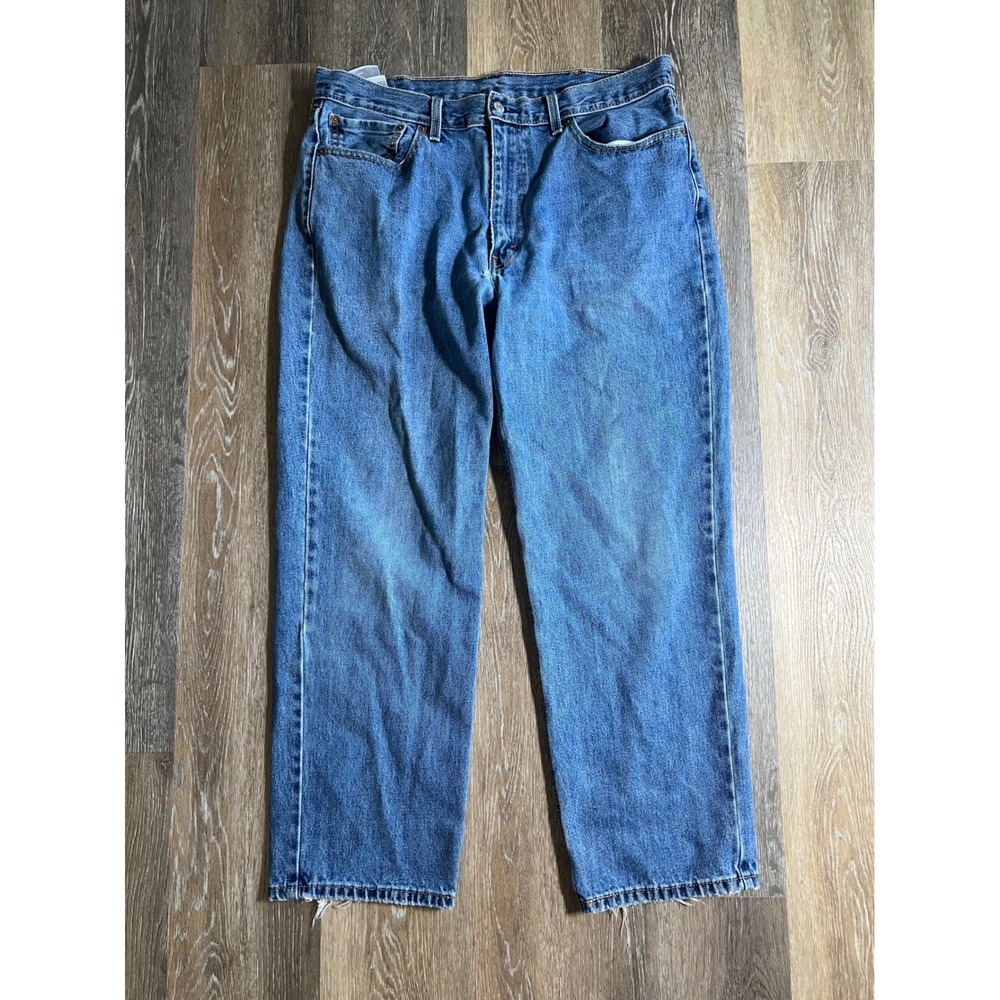 Levi's 550 Relaxed Fit Jeans Mens 38x30 Blue Good Tapered Leg Denim Pants